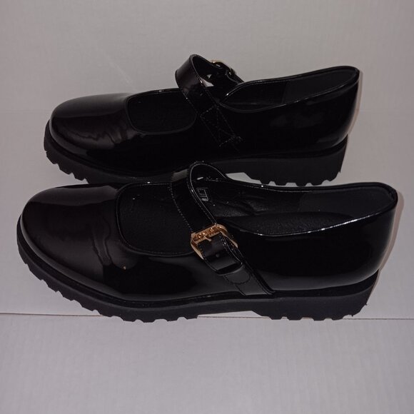 JONES NEW YORK TALTEN MARY JANE FAUX PATENT LEATHER SHOES - Picture 8 of 11